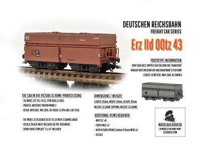 ROLLS-0013 German State Railways Hopper car Erz IId H0-scale