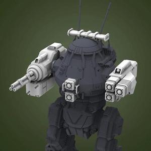 Guns Pack for UrbanMech 3D Printing Models | Assembly