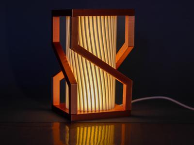 Modern Copper LED Lamp