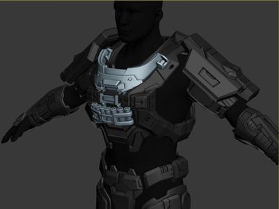 Modular Reach Collar Breacher Wearable 3D Print File