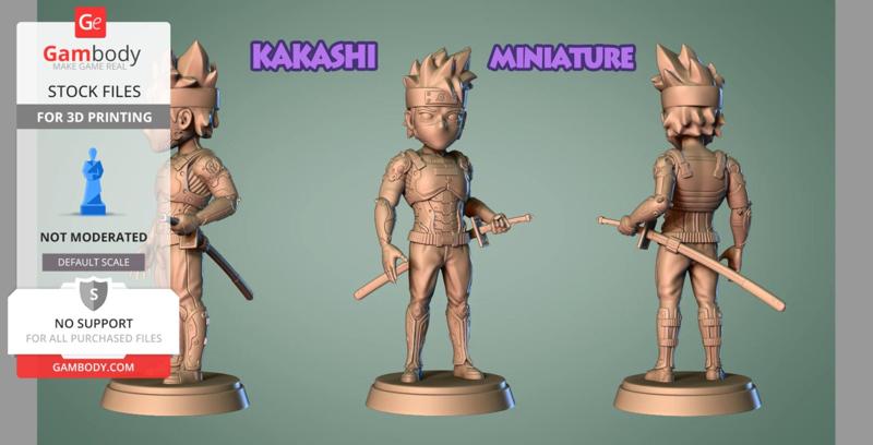 Kakashi with Cifi Gear Miniature – Mini FanArt