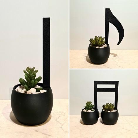 Music note planters #JuneTunes