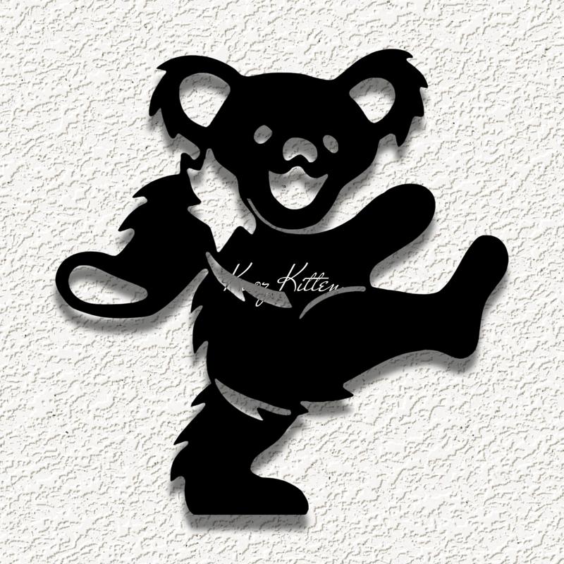 grateful bear wall art