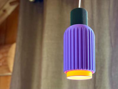 Colorblock Pendant Lampshade