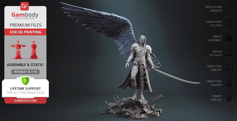 Sephiroth STL files for 3D Printing | Assembly Model