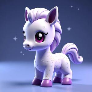 Minimates: A celestial zebra with a silver mane