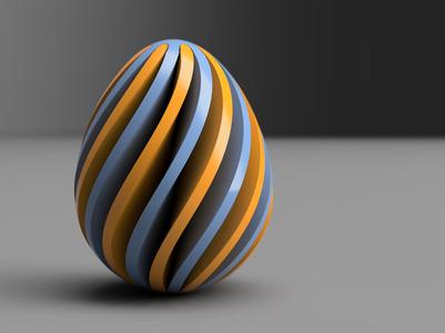 Spiral Easter Egg