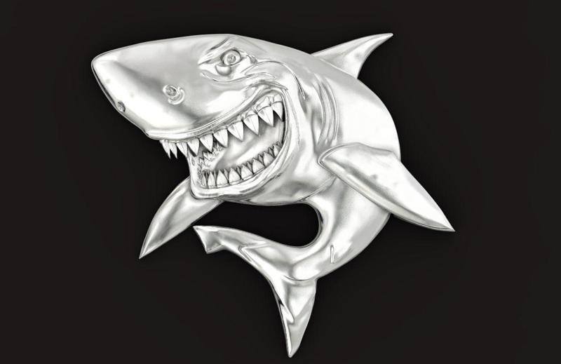 bas-relief shark
