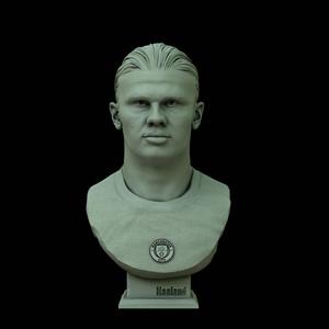 Erling Haaland 3D bust for printing