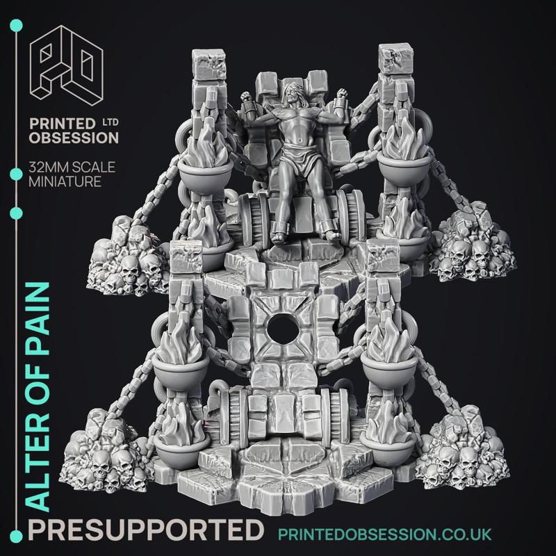 Corpses & Alter – 17 model pack – PRESUPPORTED Scenery – Hell hath no Fury – 32mm scale