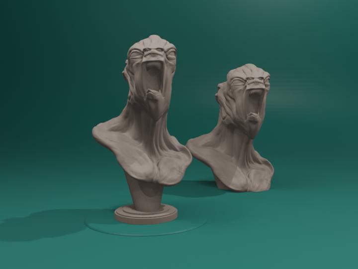 Merman Warior Bust – Various Scales