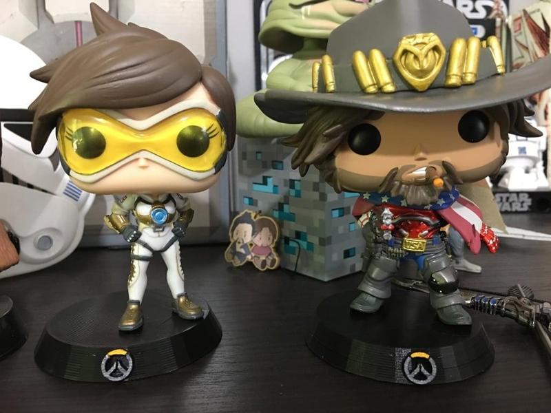 Funko POP Stand with Overwatch Symbol
