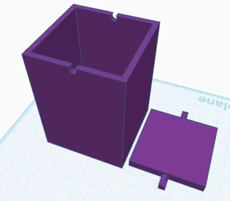 Cubic Simple Desktop Trash Can