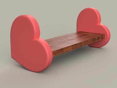 Heart Wall Shelf