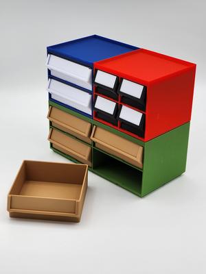 Screwfinity Unit 2U Medium WIDE – The Gridfinity Storage Unit