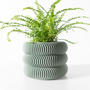 The Maro Planter Pot with Drainage Tray & Stand: Modern and Unique Home Decor for Plants
