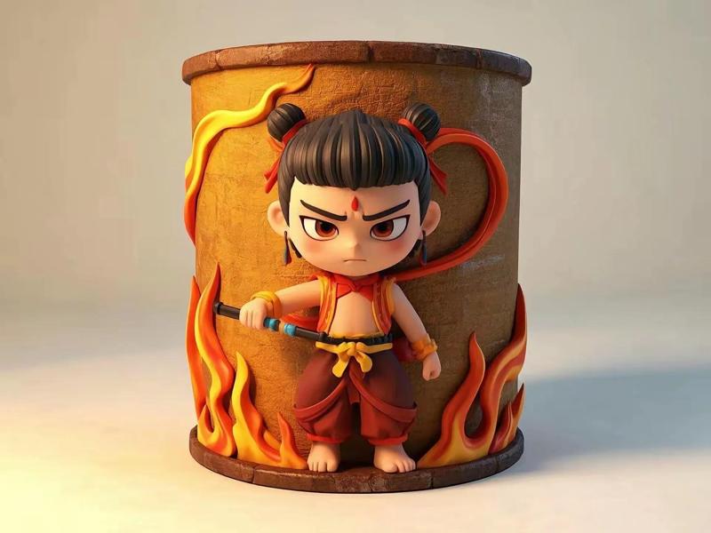 Nezha the Demon Child – Pen Holder, Print-in-Place, for A1 mini