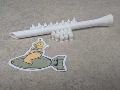 “Silent Sting”Toy Blowgun w/ Dart holder and darts
