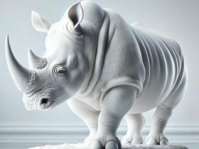 Rhino statue