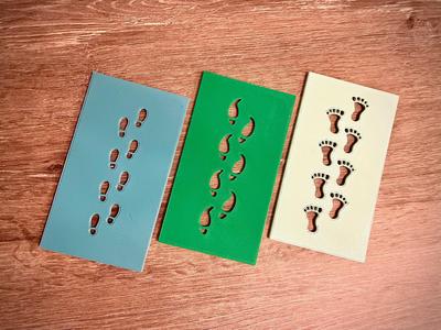 Elf on the shelf footprints // Christmas Elf footprints