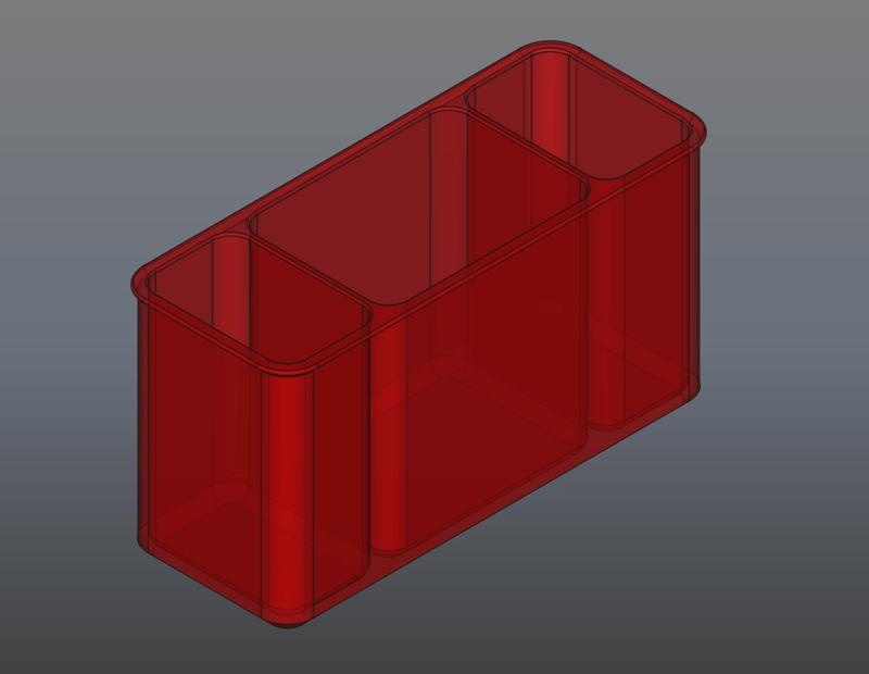 Desk side tray