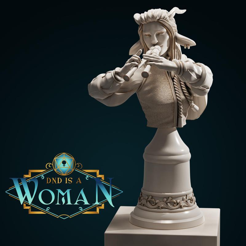 Satyr Bard – Talryn – Bust