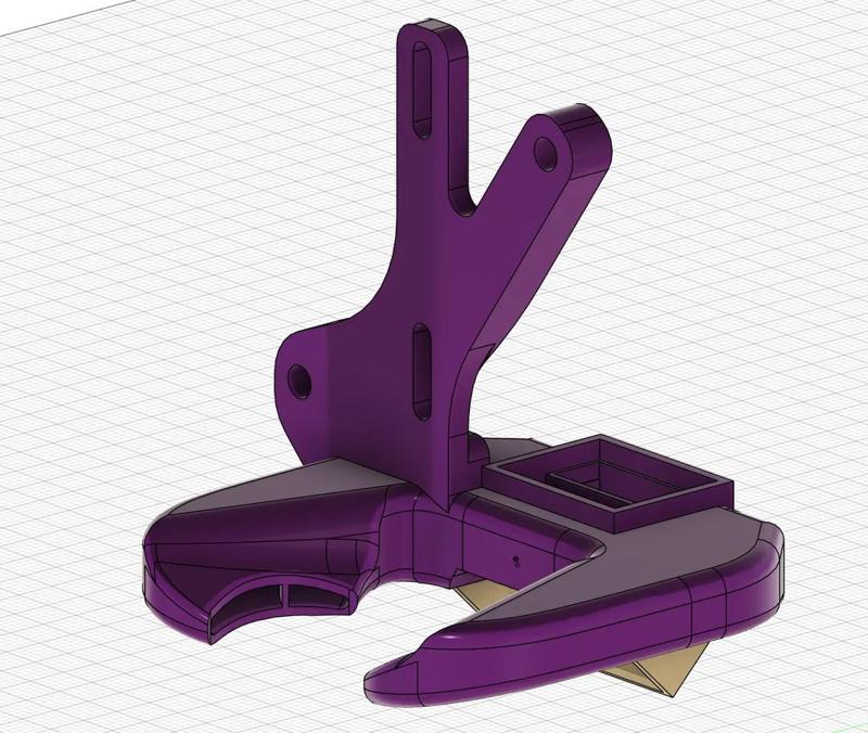 e3D Revo Hemera XS 5015 fan duct improved
