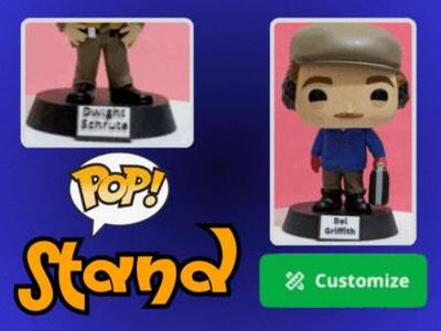 Funko Pop Stand With Name Plate – Customizable