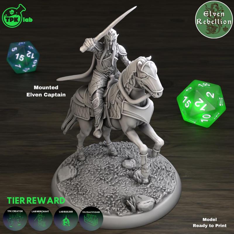 Mounted Elven Captain