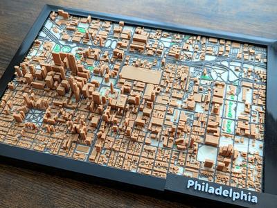 Philadelphia Pennsylvania 3D Miniature v2