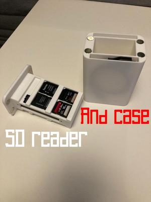 SD card reader and case