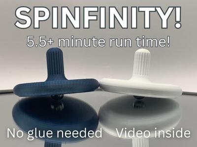 SPINFINITY! A VERY Long Spinning Top