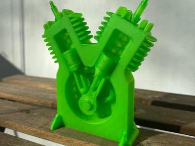 Mini V-Twin Engine Model