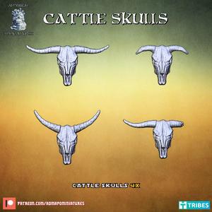 Cattle Skulls (pre-supported)