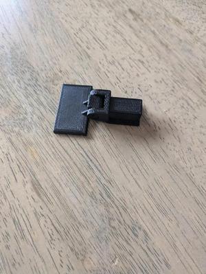 Audio-Technica turntable hinge print in place