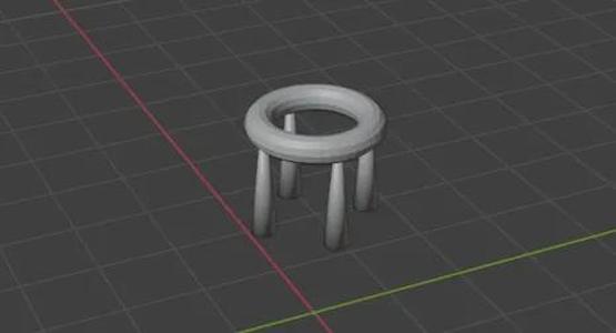 Vase with stand   