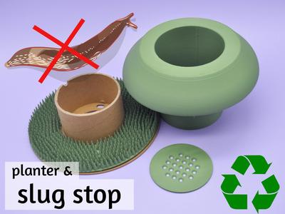 Snail-Proof Planter from Filament Cardboard Spools