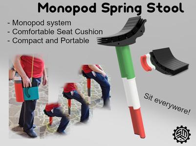 Monopod Spring Stool