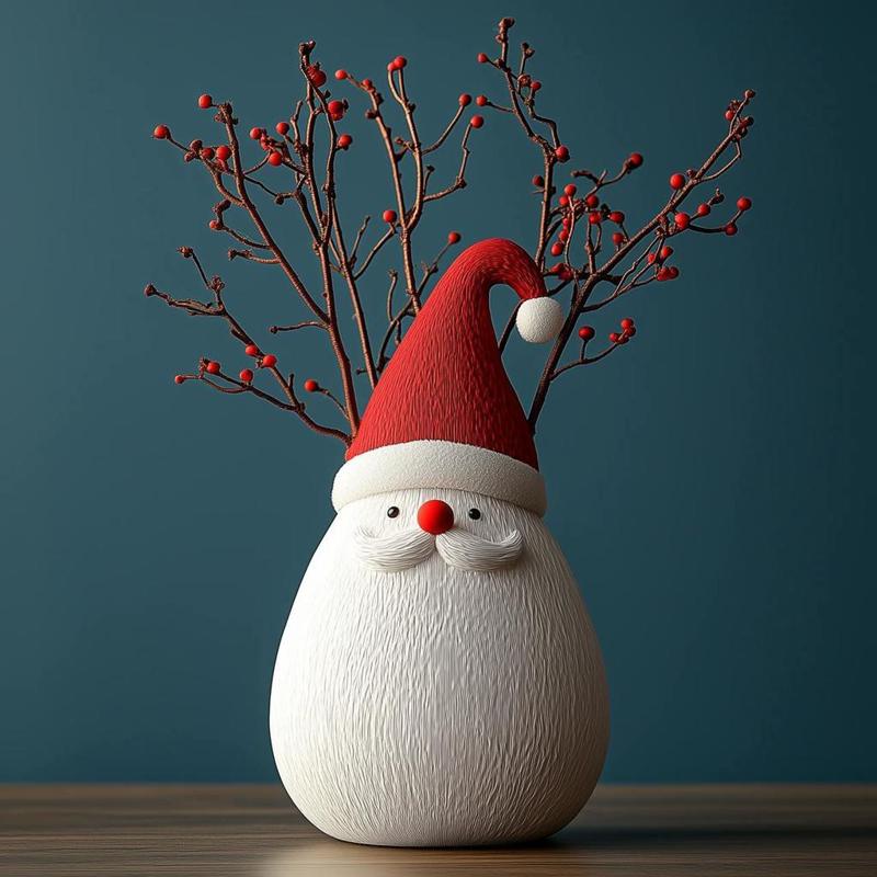 Santa Clause Vase