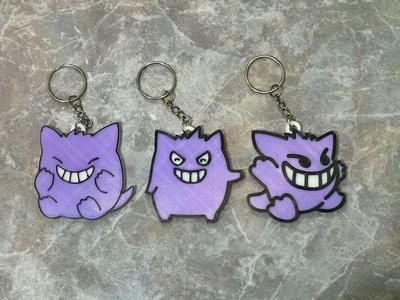 Cute Gengar Chibi Pokemon Fridge Magnet/Keychain/Pin/Hair Clip