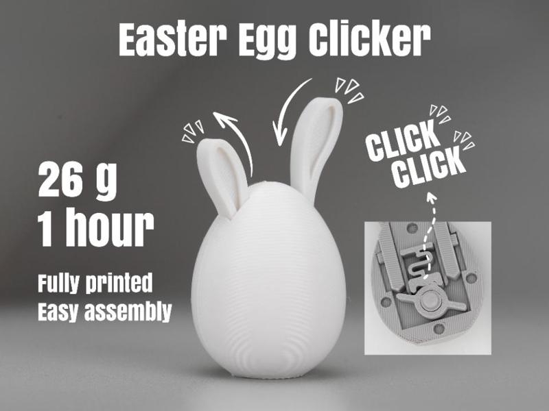 Easter Bunny Egg fidget Click Switch