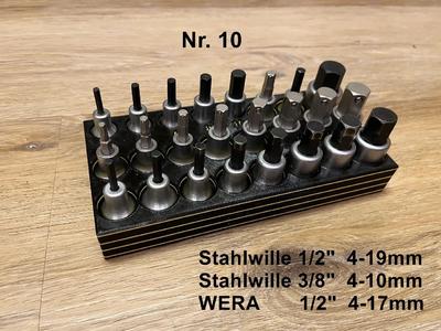 Stahlwille – Schubladen-Einsatz – Inbus   –   4-19mm
