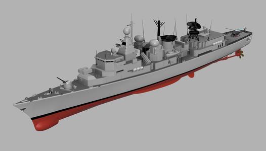 Kortenaer Class Frigate Dutch navy for RC 1-100 scale