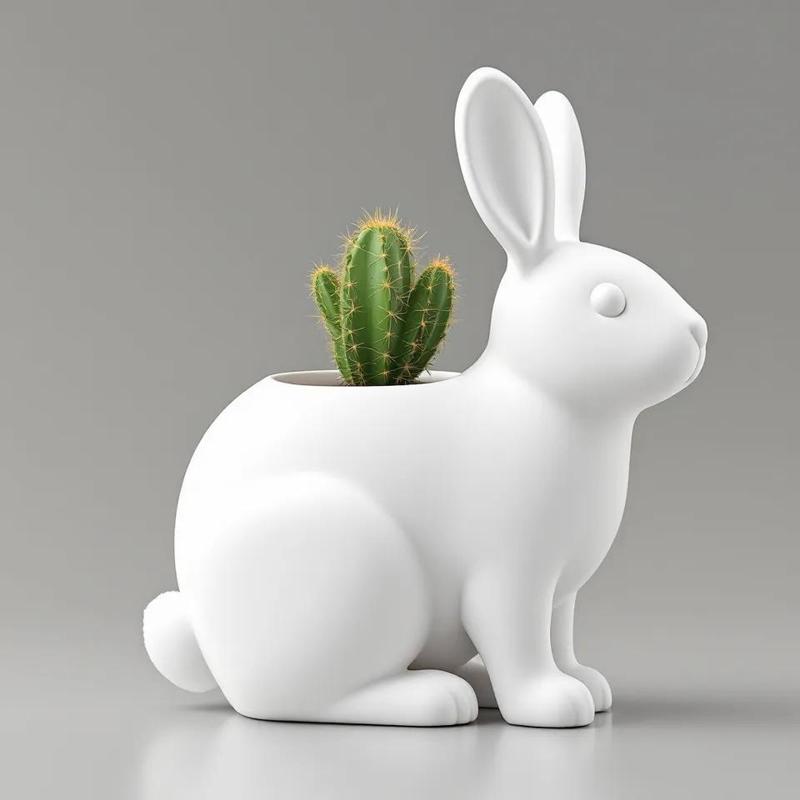 Bunny-Shaped Flower Pot – Great Gift Idea