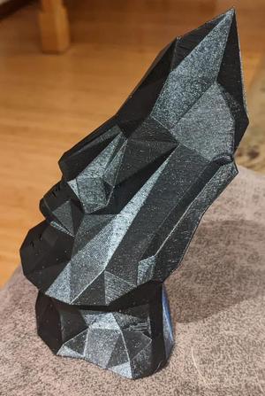 MOAI LOW POLY Modified to Print in Vase Mode