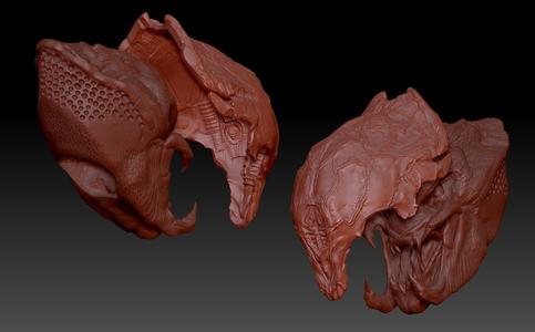 feral Predator PREY helmet and head combo