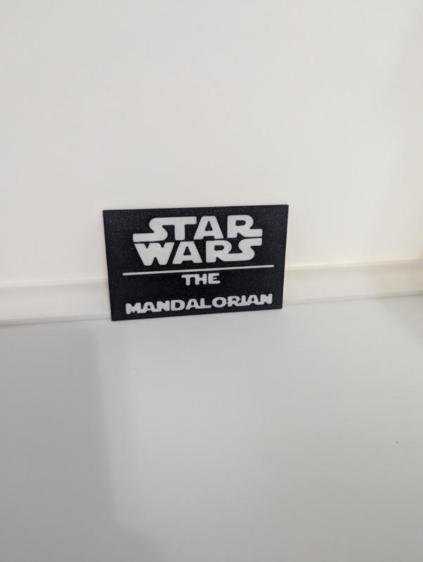 The Mandalorian Multicolor Nameplates