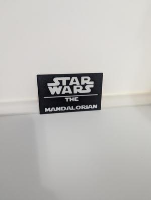 The Mandalorian Multicolor Nameplates