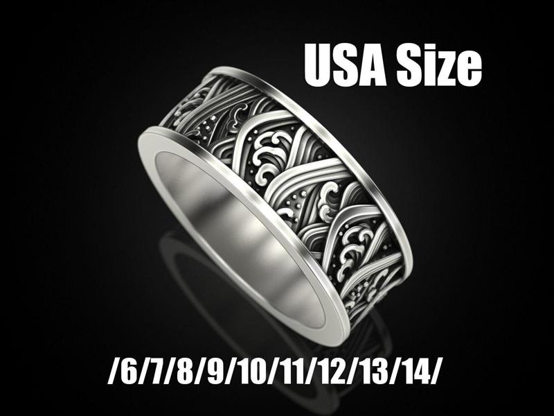 Japan waves ring