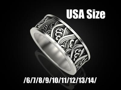 Japan waves ring